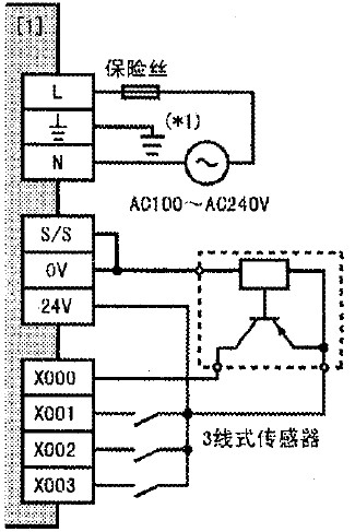 三菱fx3ga系列plc外部接线示意图fx3ga接线图