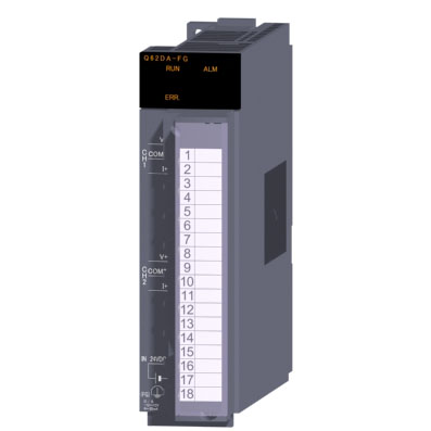 Q62DA-FG 三菱Q系列PLC模拟量输出模块Q62DA-FG价格好 带输出监控 2通道